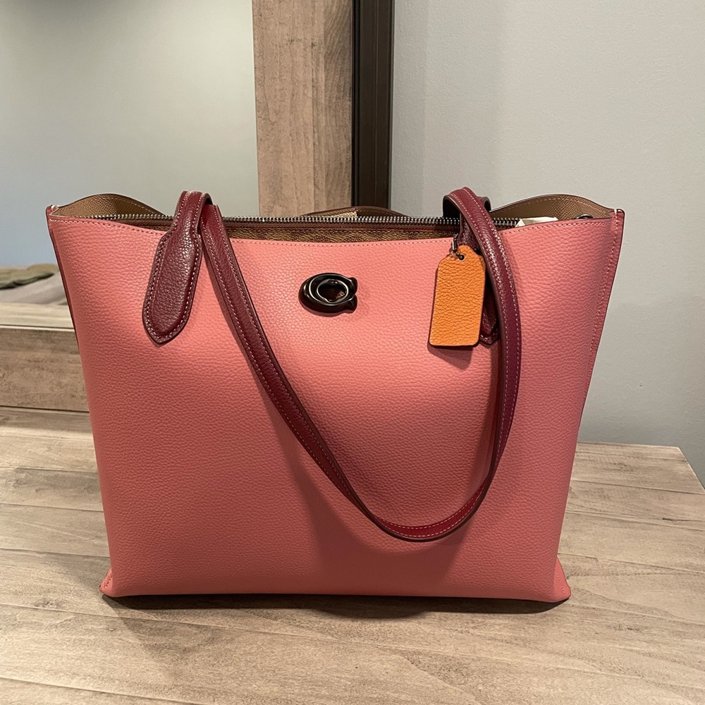 Coach Willow Tote with Gun Metal Hardware